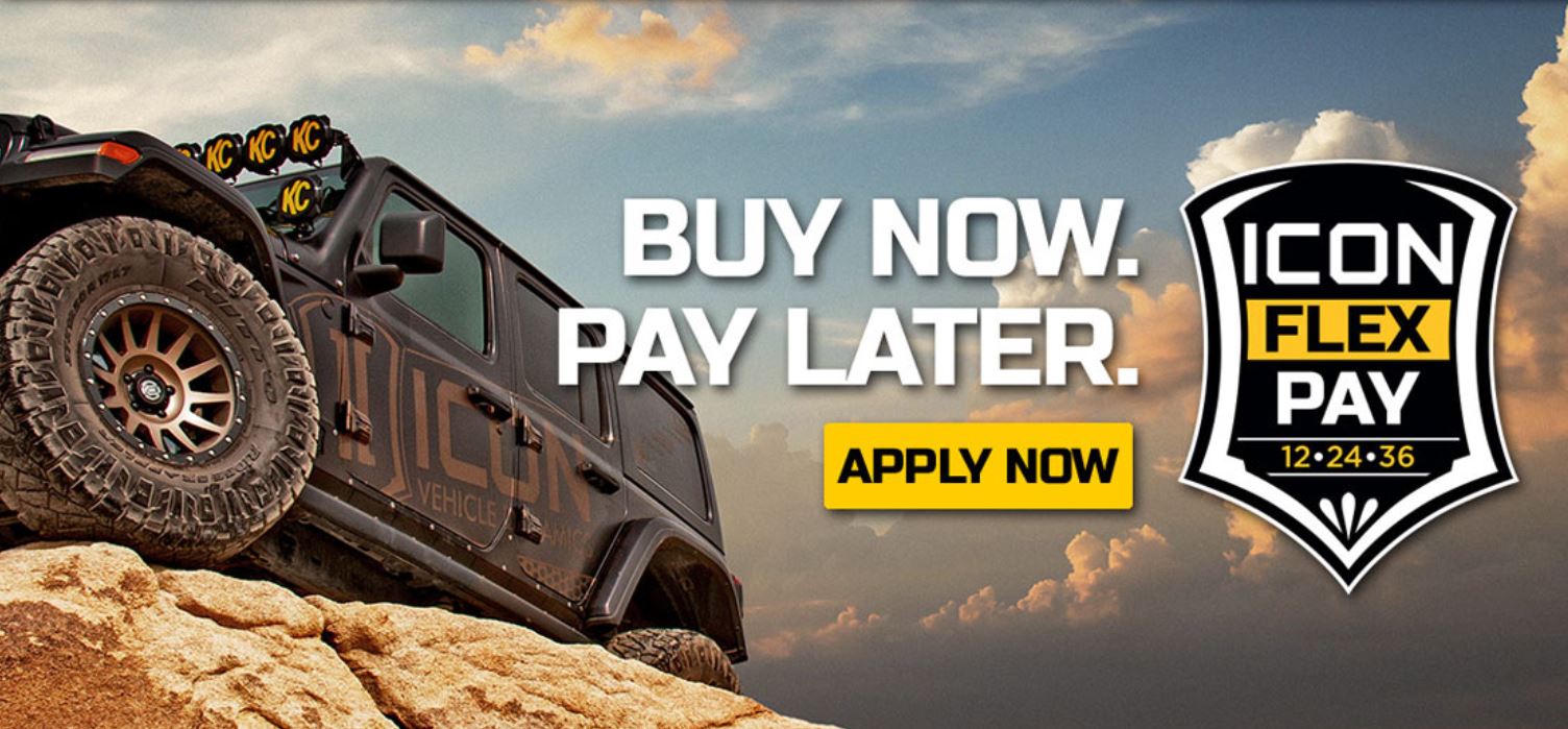 ICON Flex Pay Financing - Build your dream truck, Jeep or SUV